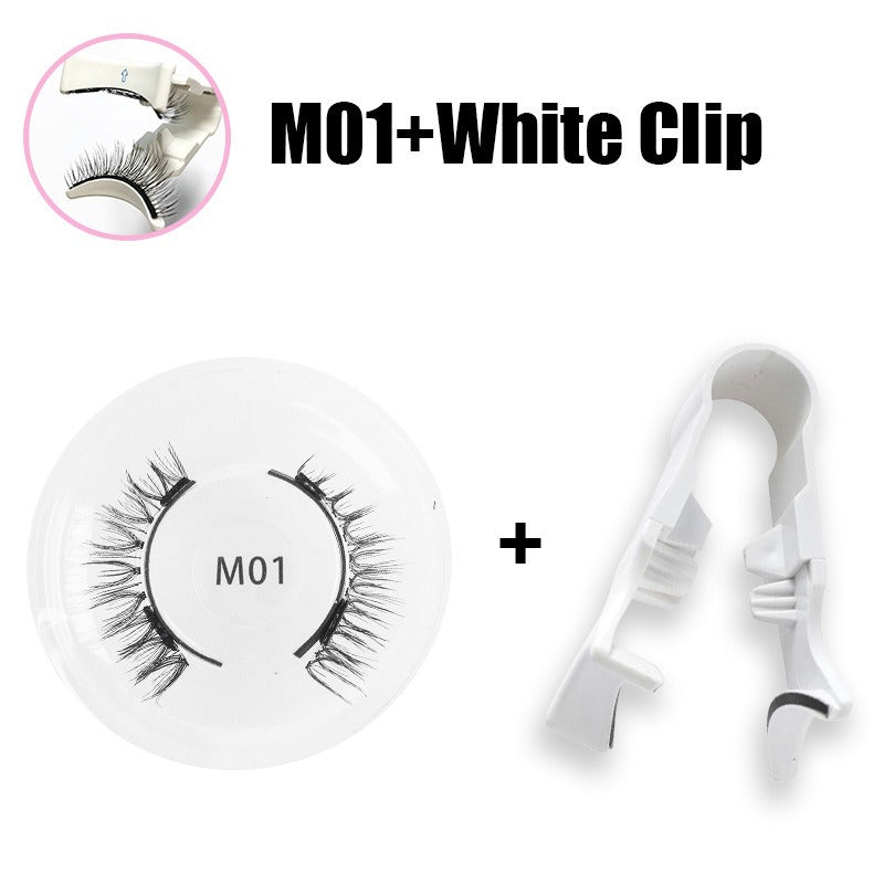 Magnetic false eyelashes set one pair magnetic false eyelashes natural thick and long false eyelashes quantum eyelashes