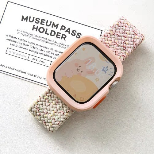 Applicable for Apple Watch S10 Protective Case with Edge Cover Soft Shell iWatch 11 9 SE Matte Finish