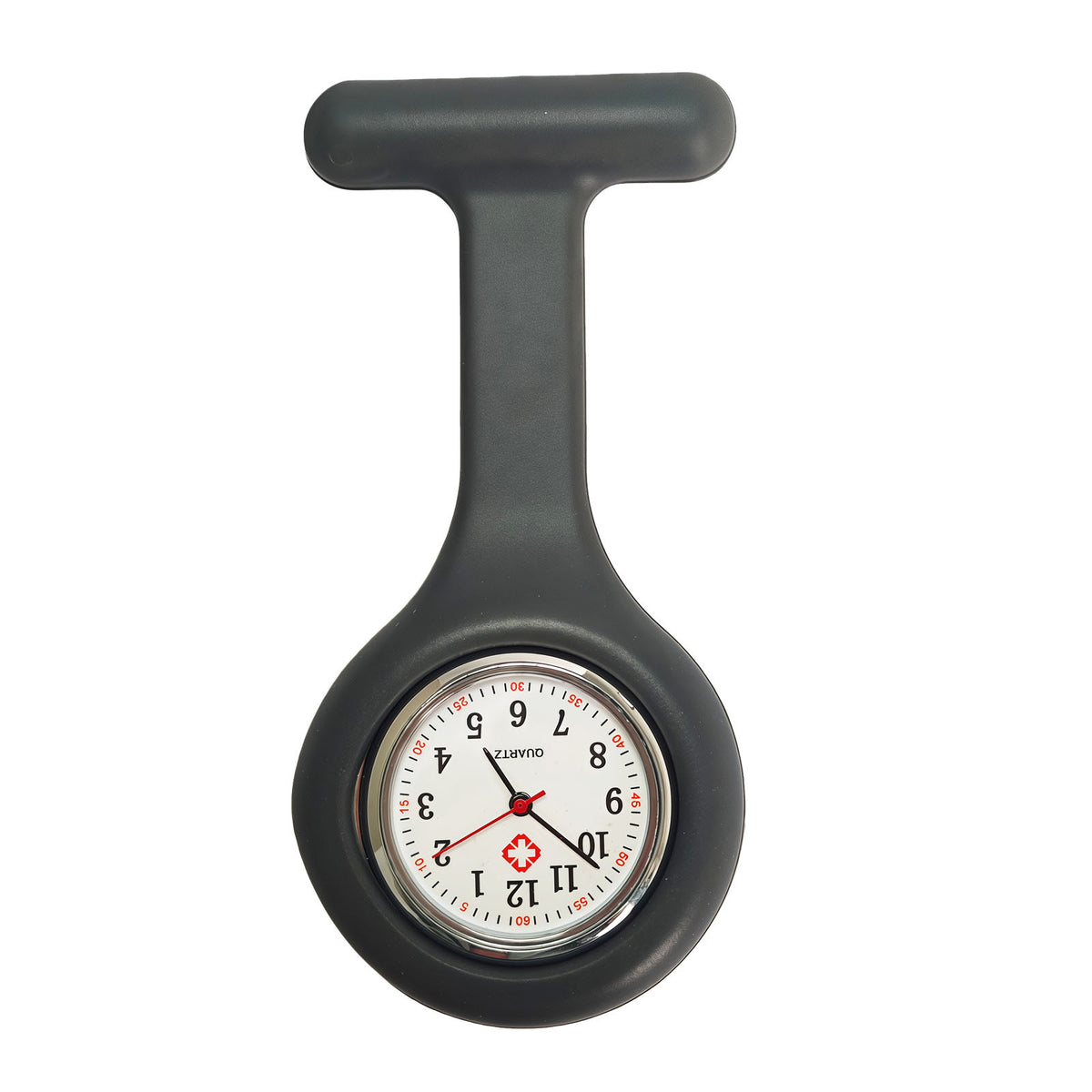Colorful Silicone Nurse Solid Color Student Exam Pocket Watch Simple Chest Watch Round