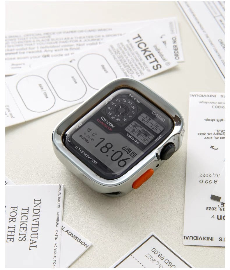 Applicable for Apple Watch S10 Protective Case with Edge Cover Soft Shell iWatch 11 9 SE Matte Finish