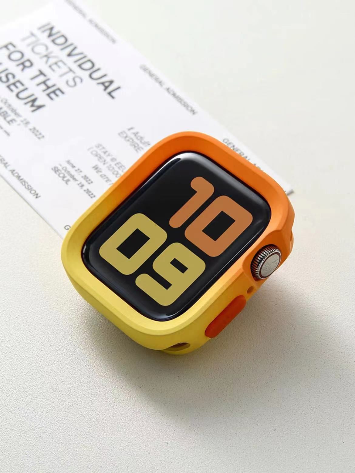 Applicable for Apple Watch S10 Protective Case with Edge Cover Soft Shell iWatch 11 9 SE Matte Finish