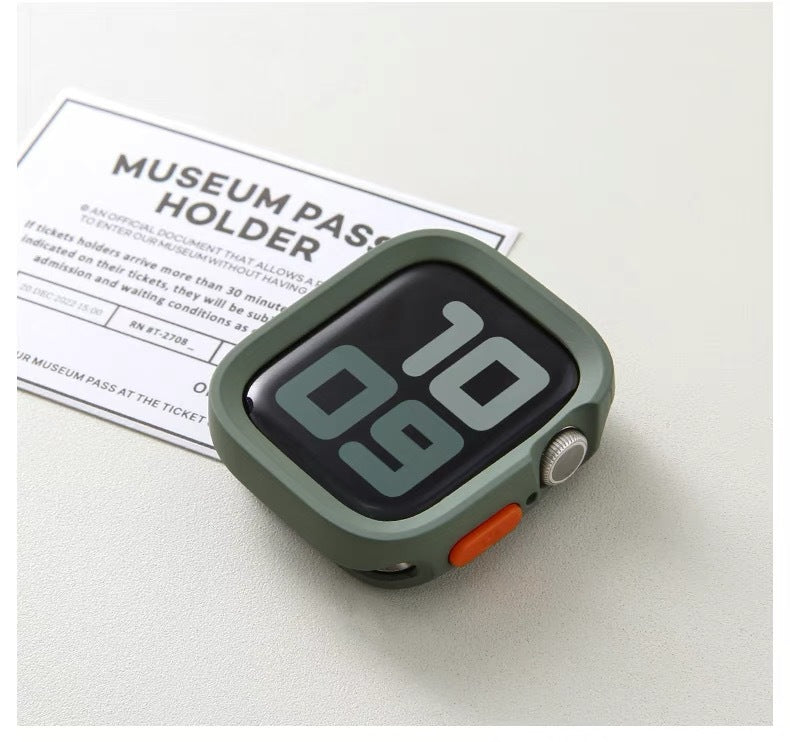 Applicable for Apple Watch S10 Protective Case with Edge Cover Soft Shell iWatch 11 9 SE Matte Finish