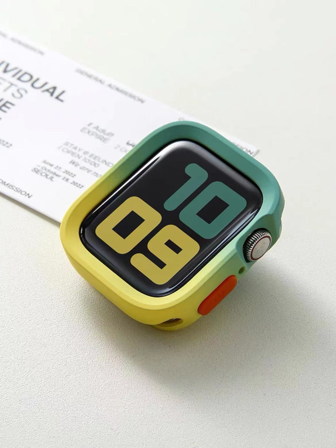 Applicable for Apple Watch S10 Protective Case with Edge Cover Soft Shell iWatch 11 9 SE Matte Finish