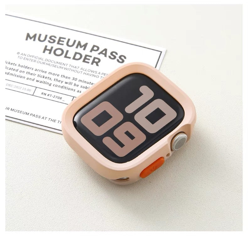 Applicable for Apple Watch S10 Protective Case with Edge Cover Soft Shell iWatch 11 9 SE Matte Finish