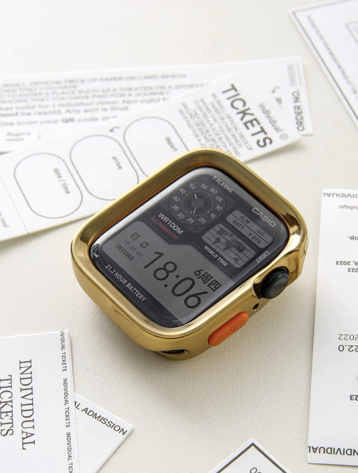 Applicable for Apple Watch S10 Protective Case with Edge Cover Soft Shell iWatch 11 9 SE Matte Finish