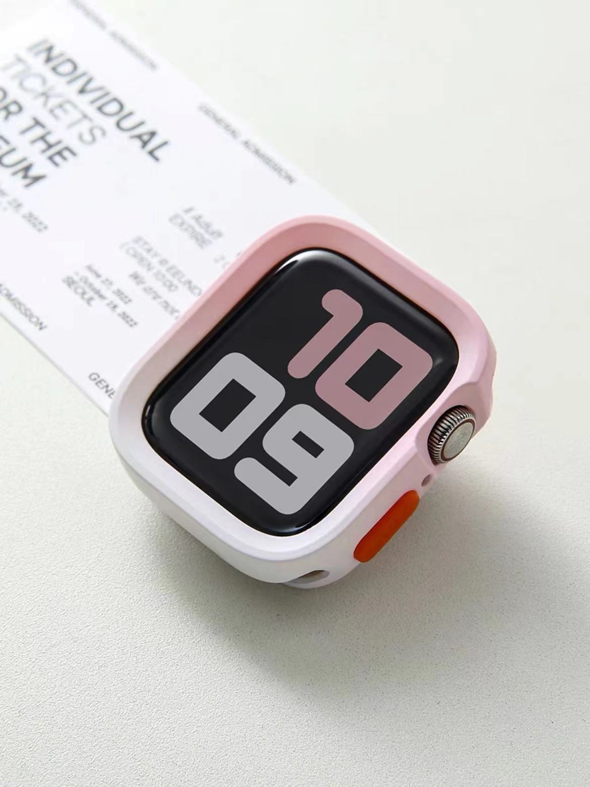 Applicable for Apple Watch S10 Protective Case with Edge Cover Soft Shell iWatch 11 9 SE Matte Finish