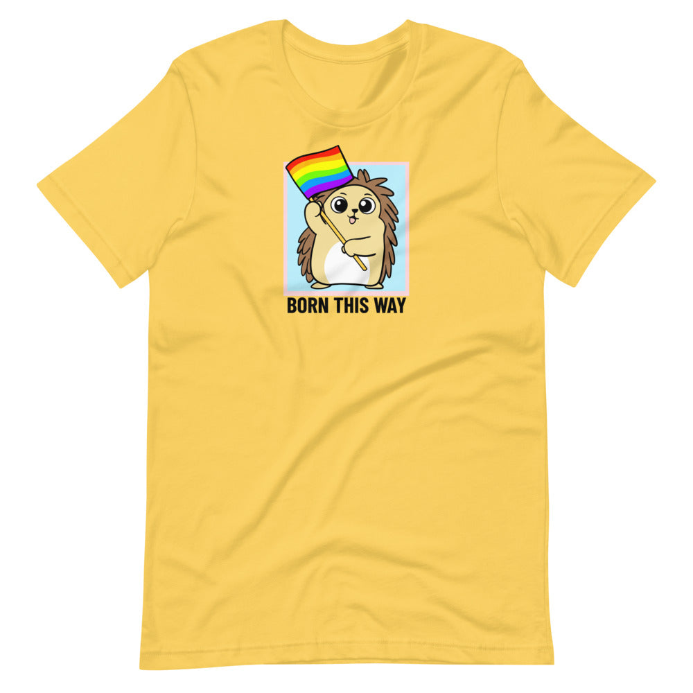 Born This Way LGBT Pride Cartoon Porcupine Short-Sleeve Unisex T-Shirt
